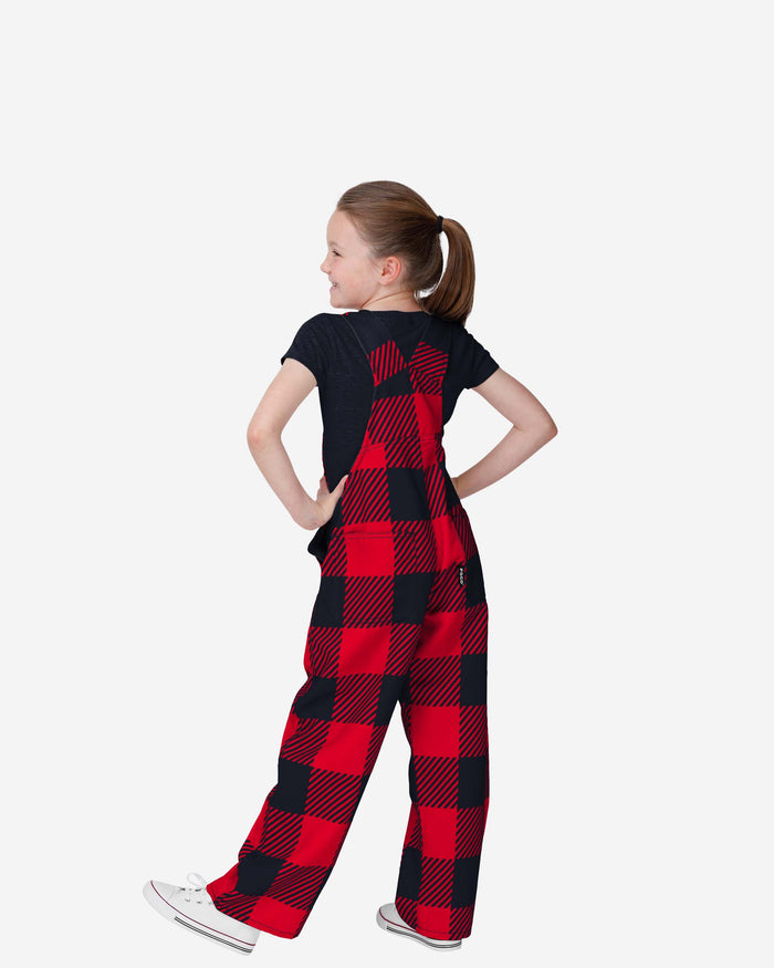 Houston Texans Buffalo Youth Plaid Bib Overalls FOCO - FOCO.com