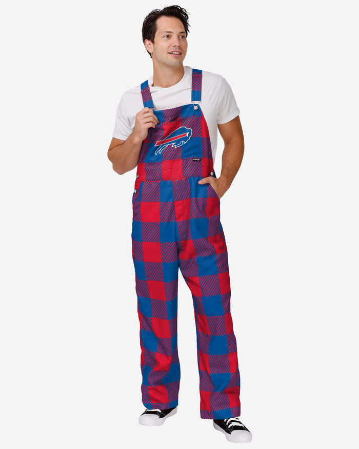 Buffalo Bills Mens Plaid Bib Overalls FOCO S - FOCO.com