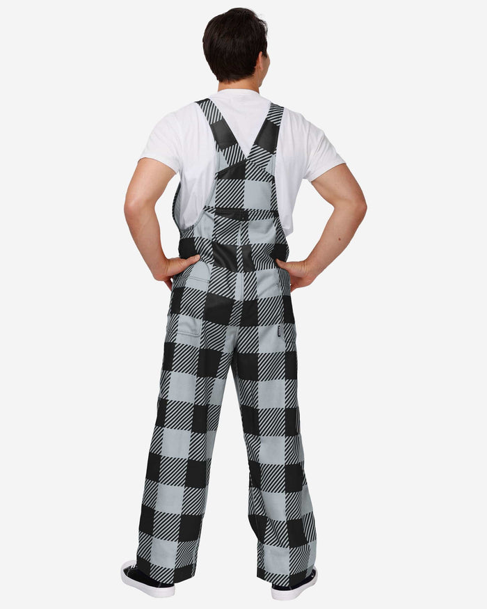 Las Vegas Raiders Mens Plaid Bib Overalls FOCO - FOCO.com