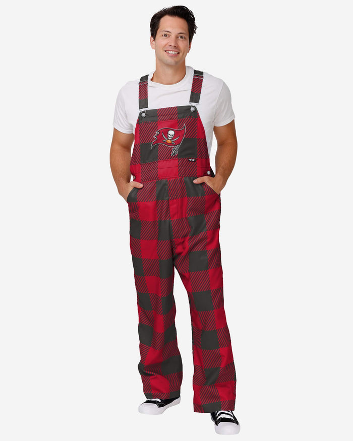 Tampa Bay Buccaneers Mens Plaid Bib Overalls FOCO S - FOCO.com