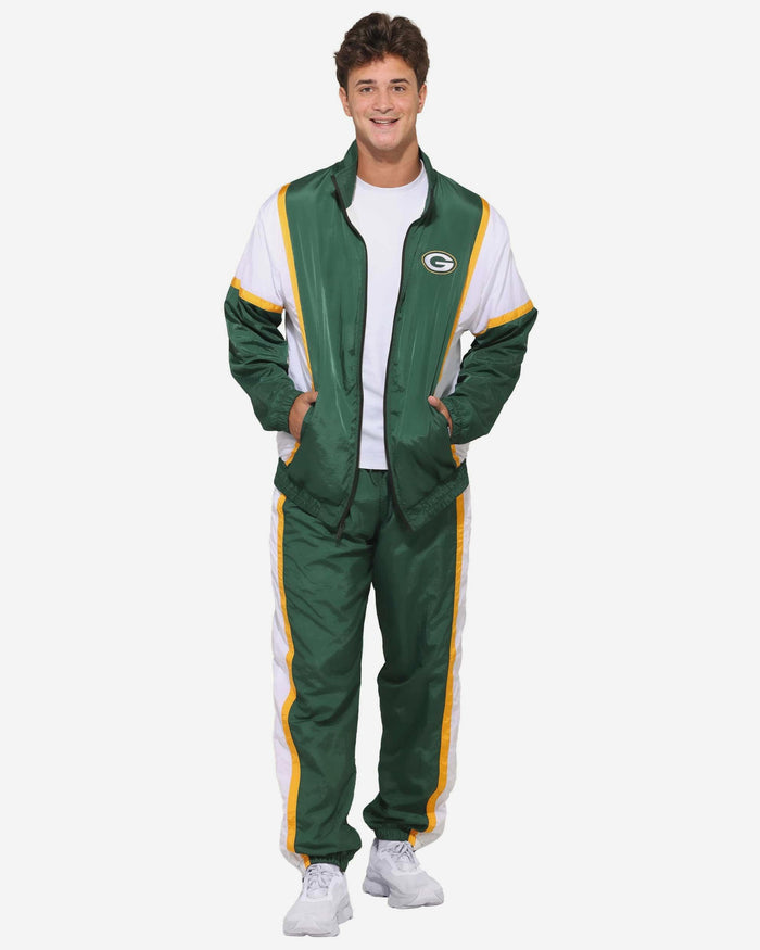 Green Bay Packers Nylon Crinkle Gameday Pants FOCO S - FOCO.com