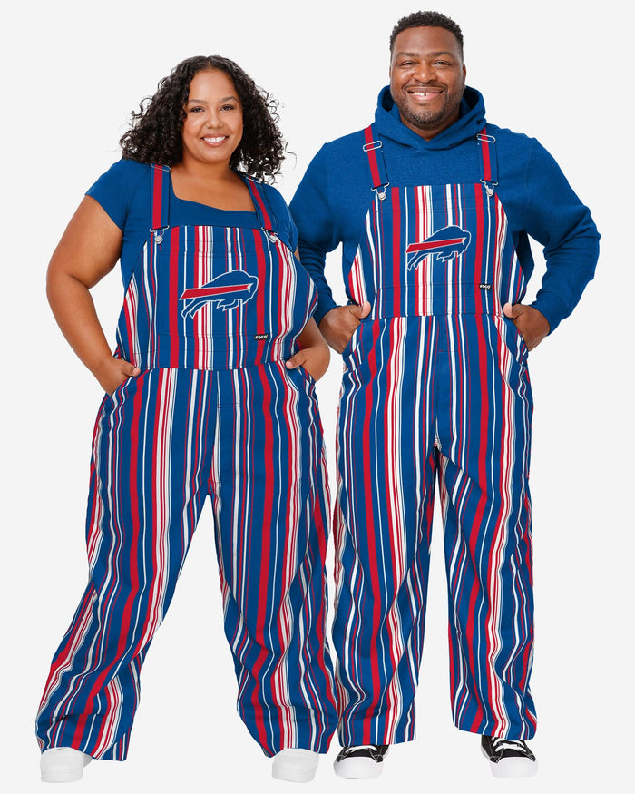 Buffalo Bills Mens Hyper Stripe Bib Overalls FOCO - FOCO.com