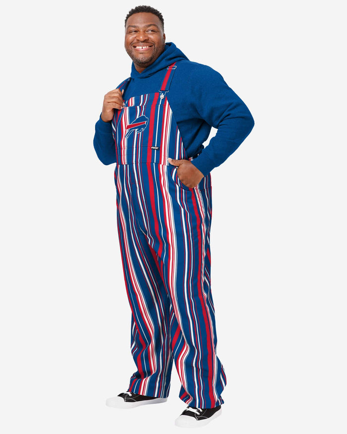 Buffalo Bills Mens Hyper Stripe Bib Overalls FOCO S - FOCO.com