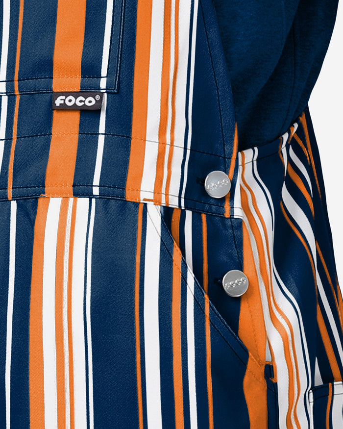 Chicago Bears Mens Hyper Stripe Bib Overalls FOCO - FOCO.com