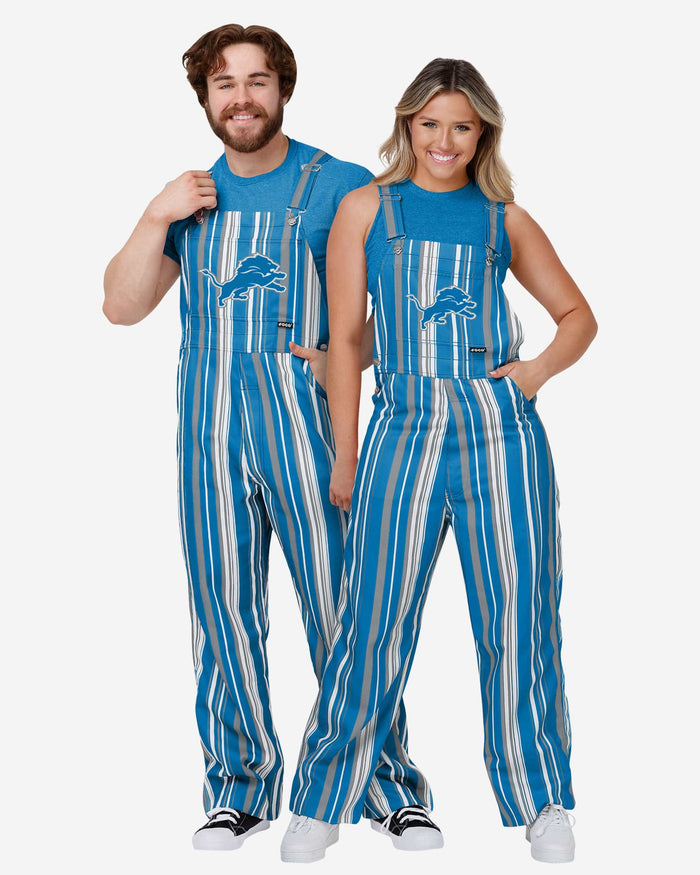 Detroit Lions Mens Hyper Stripe Bib Overalls FOCO - FOCO.com