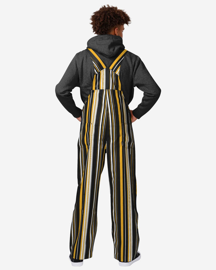 Pittsburgh Steelers Mens Hyper Stripe Bib Overalls FOCO - FOCO.com