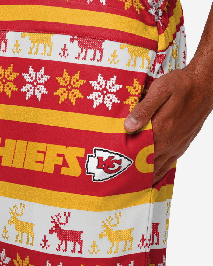 Kansas City Chiefs Mens Ugly Home Gating Bib Overalls FOCO - FOCO.com