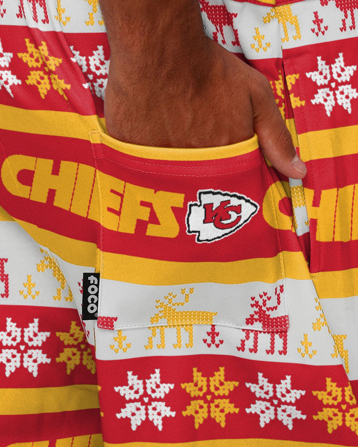 Kansas City Chiefs Mens Ugly Home Gating Bib Overalls FOCO - FOCO.com