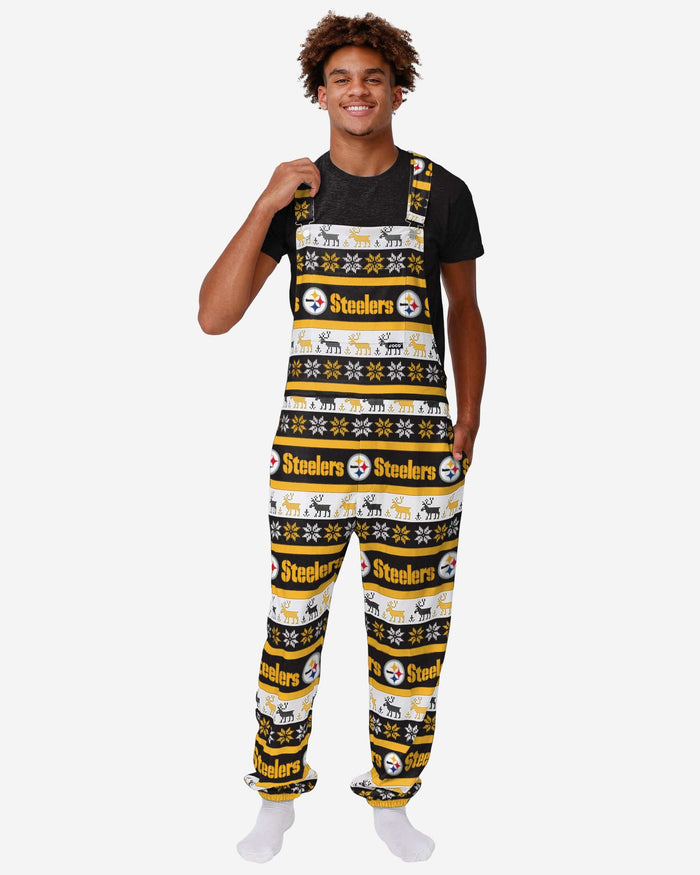 Pittsburgh Steelers Mens Ugly Home Gating Bib Overalls FOCO S - FOCO.com