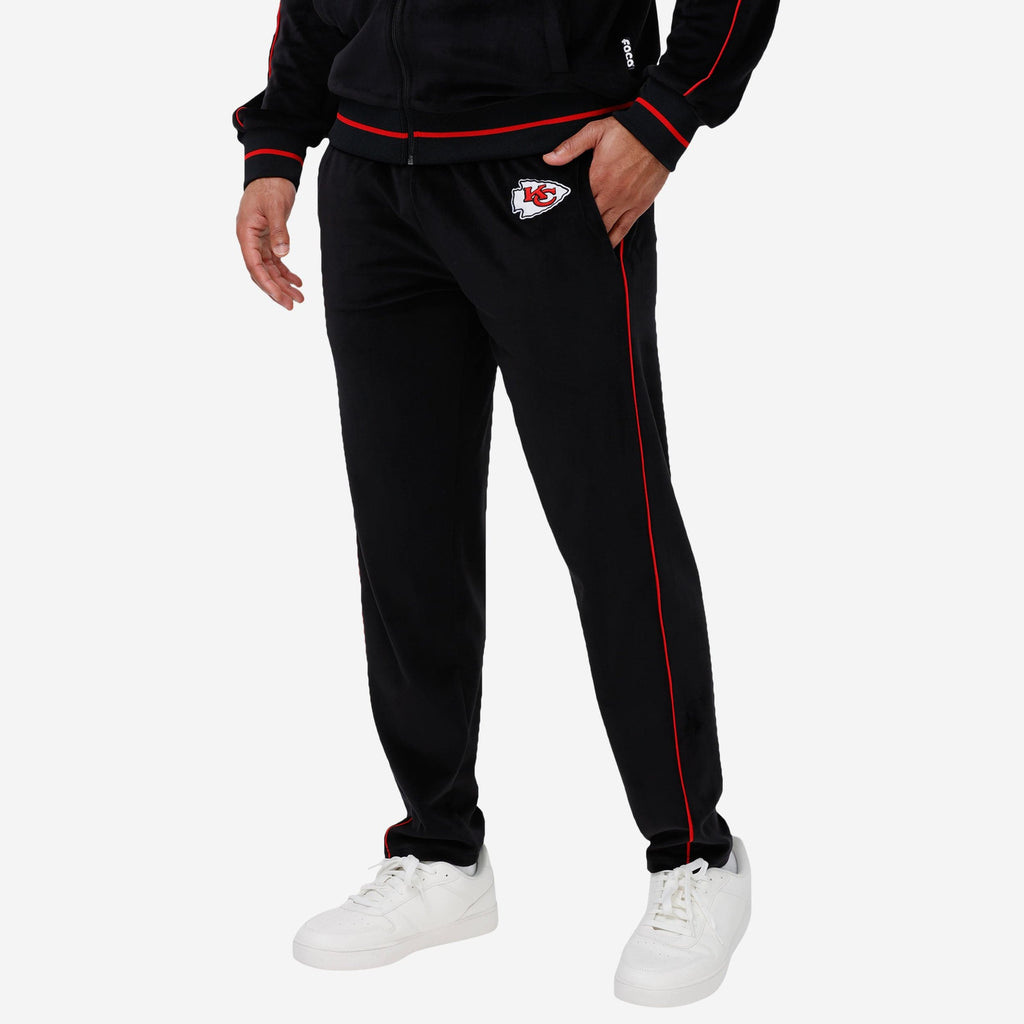 Kansas City Chiefs Black Velour Pants FOCO S - FOCO.com