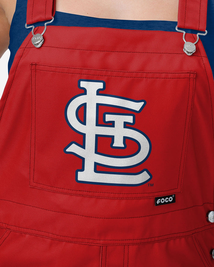 St Louis Cardinals Womens Big Logo Bib Overalls FOCO - FOCO.com