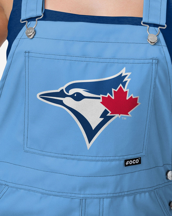 Toronto Blue Jays Womens Big Logo Bib Overalls FOCO - FOCO.com