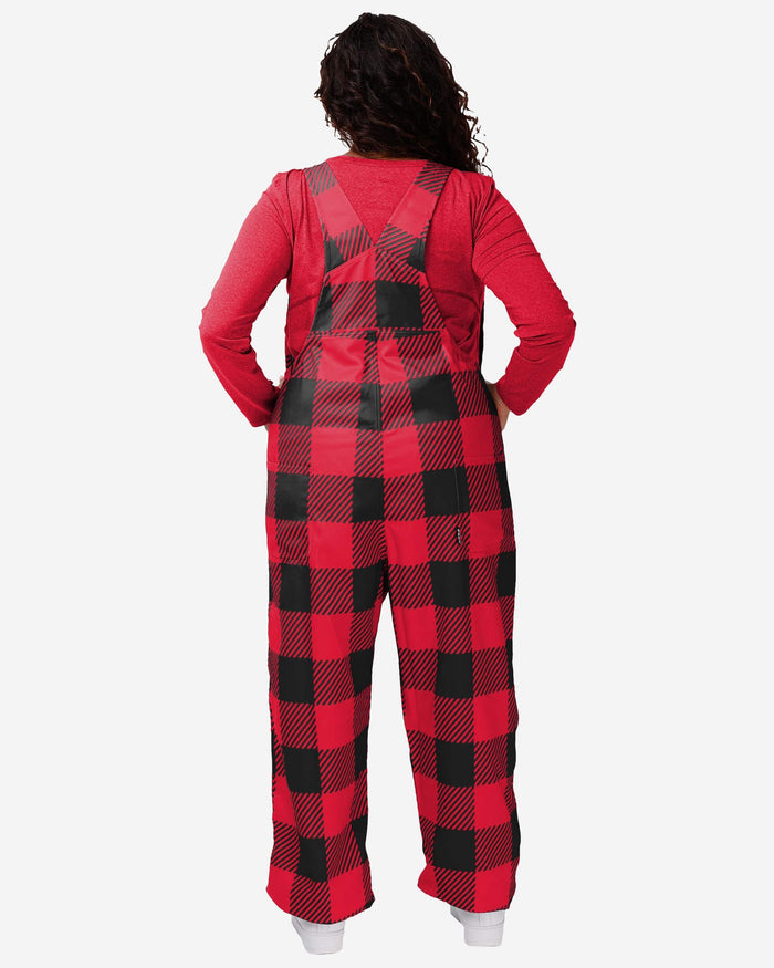 NC State Wolfpack Womens Plaid Bib Overalls FOCO - FOCO.com