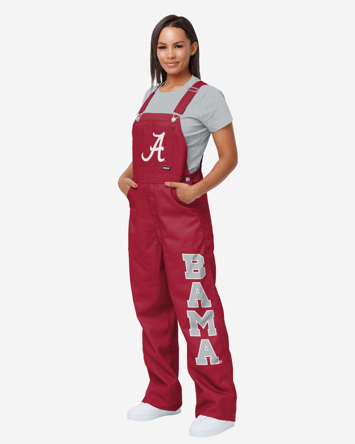 Alabama Crimson Tide Womens Big Logo Bib Overalls FOCO XS - FOCO.com