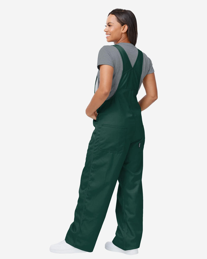 Michigan State Spartans Womens Big Logo Bib Overalls FOCO - FOCO.com