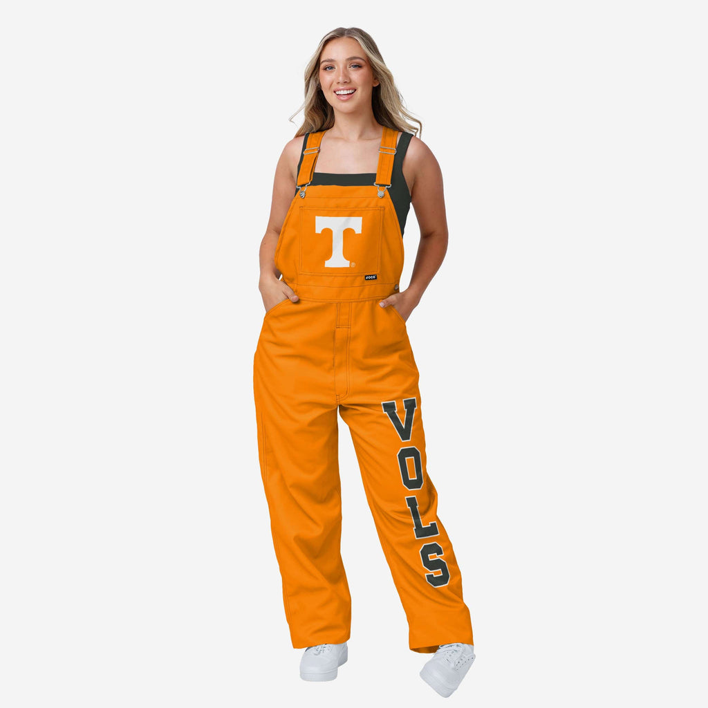 Tennessee Volunteers Womens Big Logo Bib Overalls FOCO XS - FOCO.com