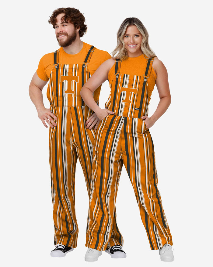 Tennessee Volunteers Womens Hyper Stripe Bib Overalls FOCO - FOCO.com