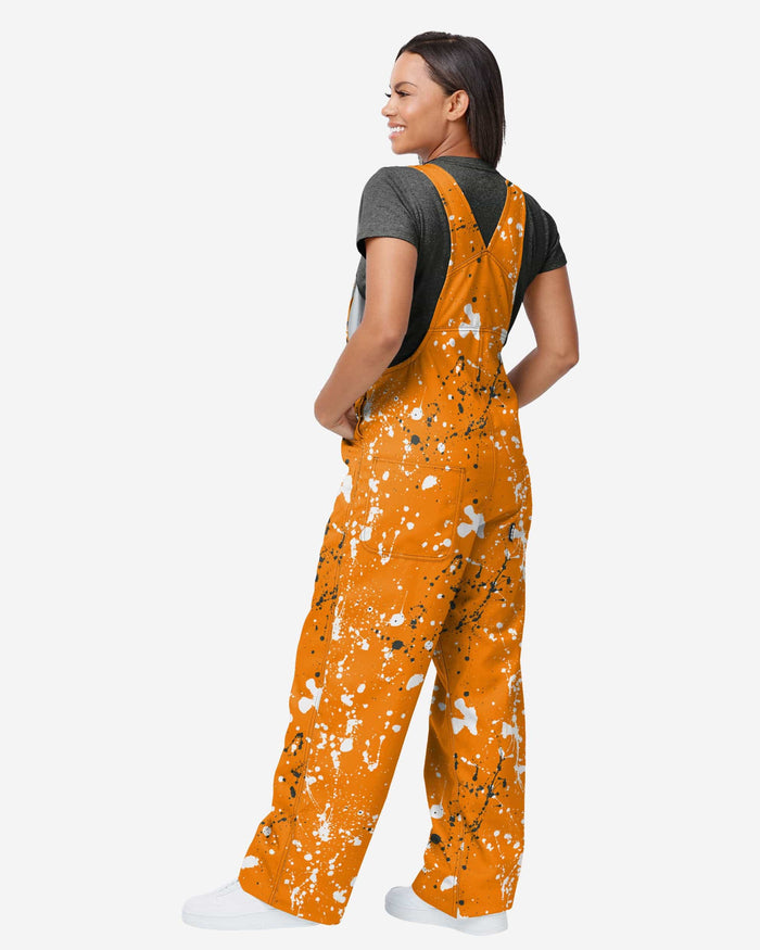 Tennessee Volunteers Womens Paint Splatter Bib Overalls FOCO - FOCO.com