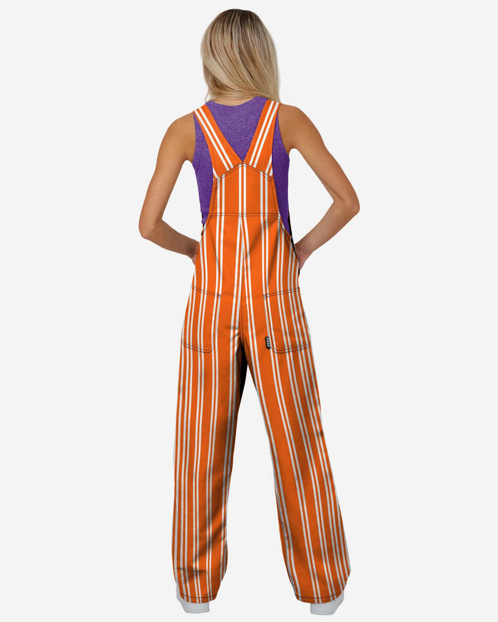 Clemson Tigers Womens Sideline Spirit Bib Overalls FOCO - FOCO.com