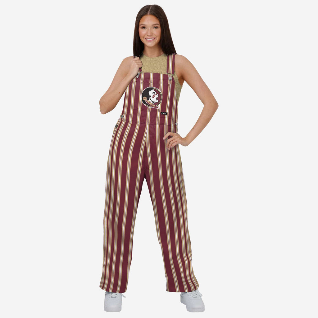 Florida State Seminoles Womens Sideline Spirit Bib Overalls FOCO XS - FOCO.com