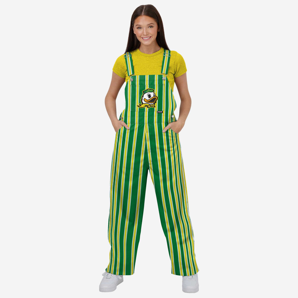 Oregon Ducks Womens Sideline Spirit Bib Overalls