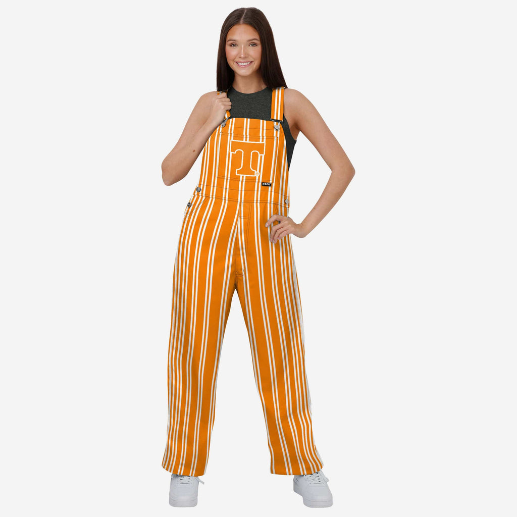 Tennessee Volunteers Womens Sideline Spirit Bib Overalls FOCO XS - FOCO.com