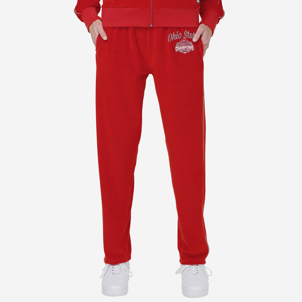 Ohio State Buckeyes 2024 Football National Champions Womens Velour Pant FOCO S - FOCO.com