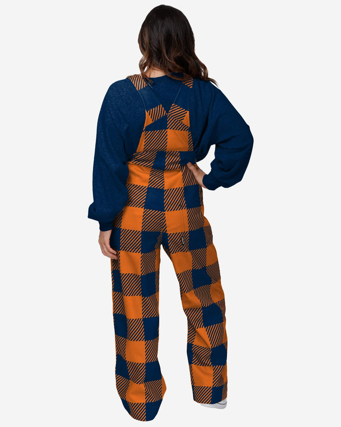 Chicago Bears Womens Plaid Bib Overalls FOCO - FOCO.com