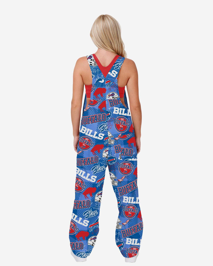 Buffalo Bills Womens Historic Print Bib Overalls FOCO - FOCO.com