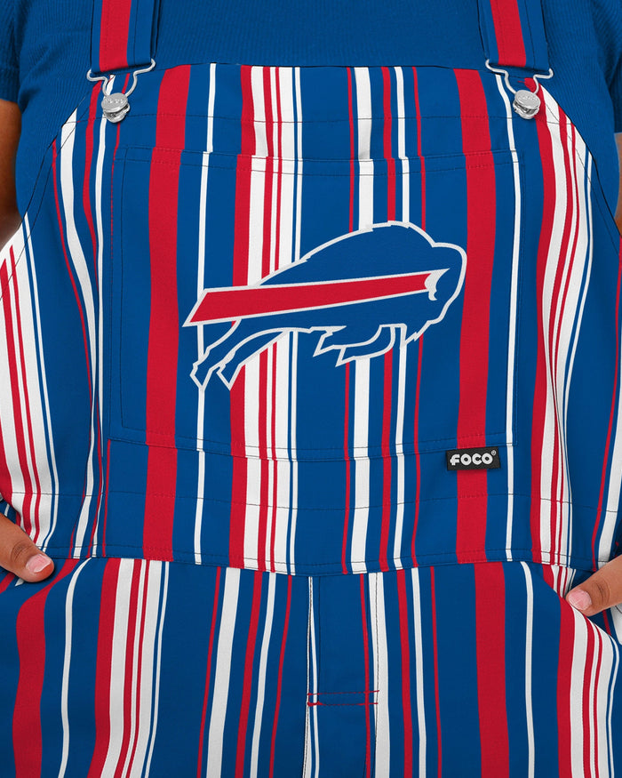 Buffalo Bills Womens Hyper Stripe Bib Overalls FOCO - FOCO.com