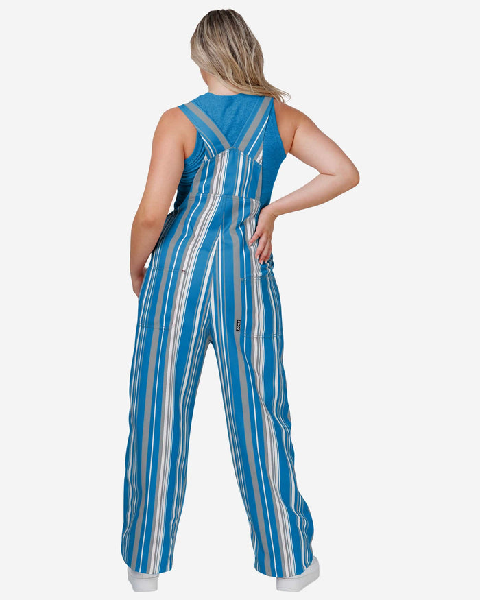 Detroit Lions Womens Hyper Stripe Bib Overalls FOCO - FOCO.com