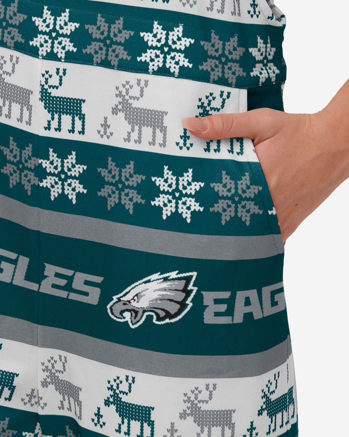 Philadelphia Eagles Womens Ugly Home Gating Bib Overalls FOCO - FOCO.com