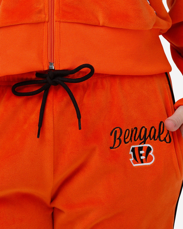 Cincinnati Bengals Womens Orange Velour Pants FOCO - FOCO.com