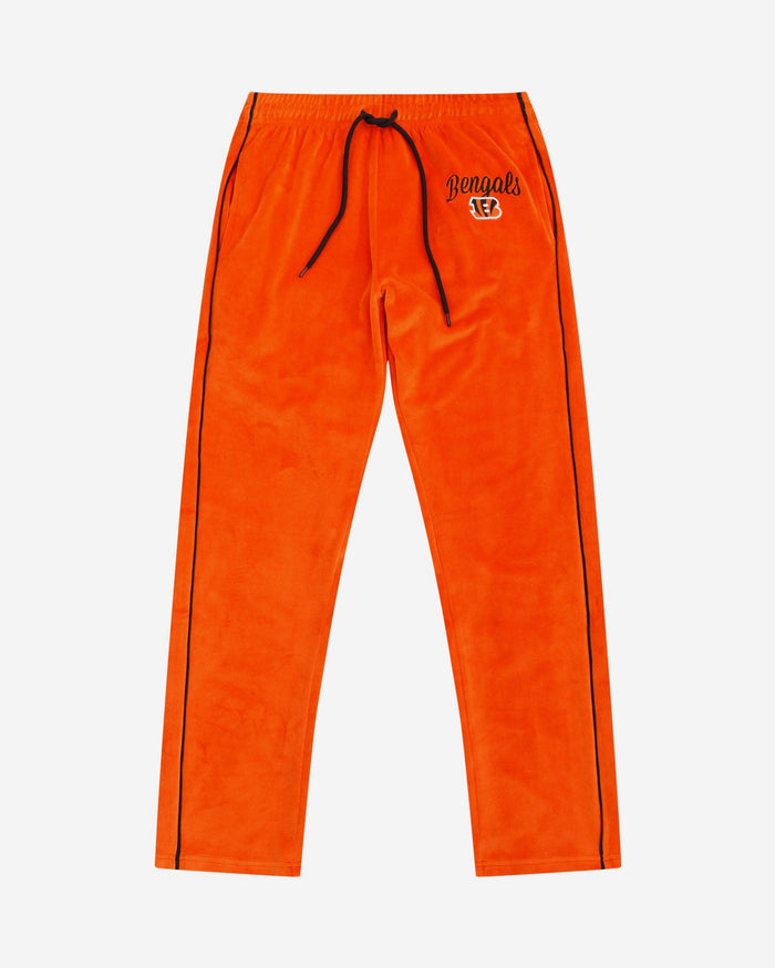 Cincinnati Bengals Womens Orange Velour Pants FOCO - FOCO.com