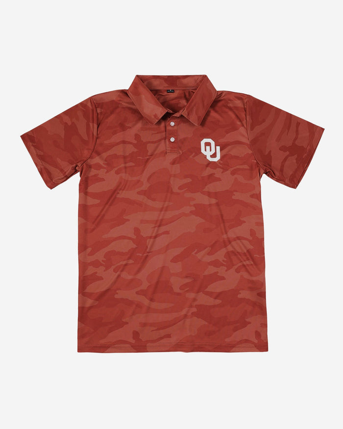 Oklahoma Sooners Color Camo Polyester Polo FOCO - FOCO.com