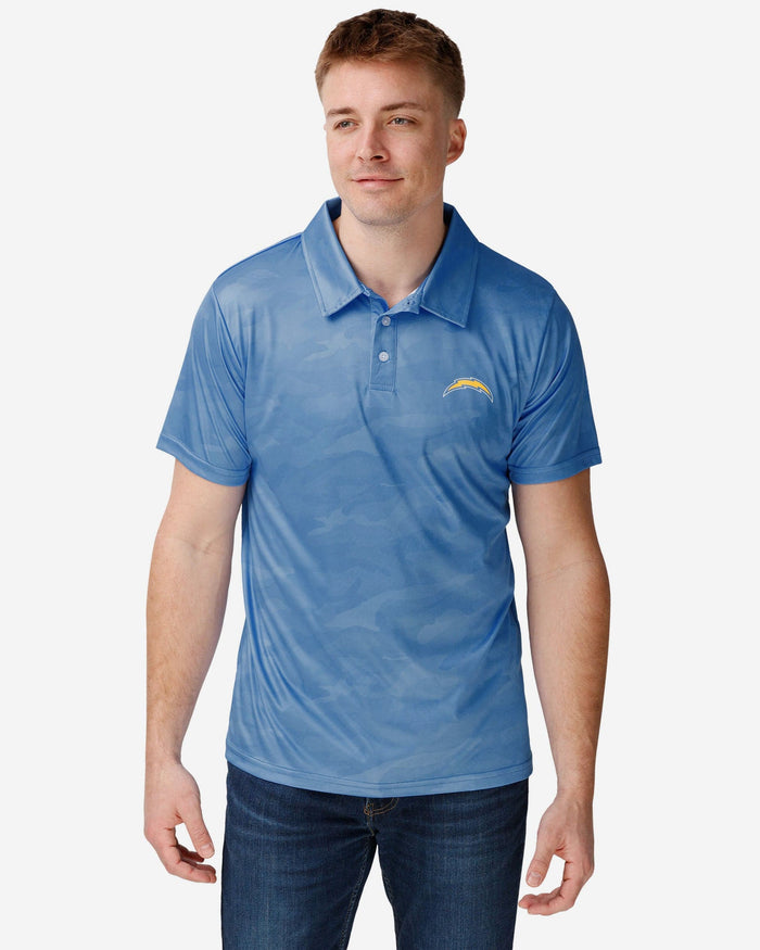 Los Angeles Chargers Color Camo Polyester Polo FOCO S - FOCO.com