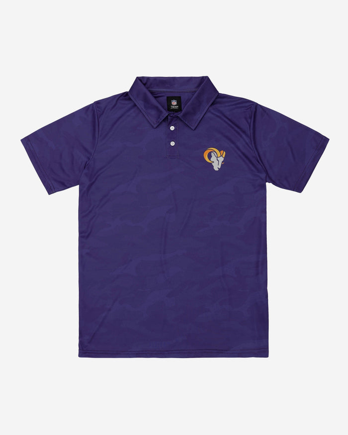 Los Angeles Rams Color Camo Polyester Polo FOCO - FOCO.com