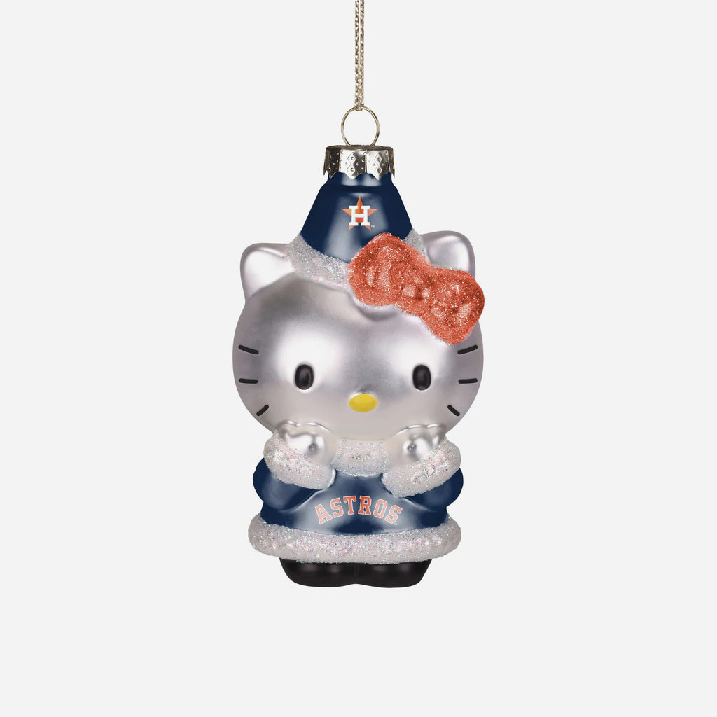 Houston Astros Hello Kitty® Glitter Ornament FOCO - FOCO.com