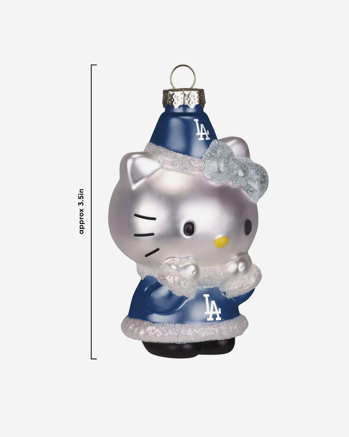 Los Angeles Dodgers Hello Kitty® Glitter Ornament FOCO - FOCO.com