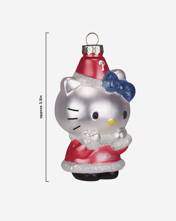 Philadelphia Phillies Hello Kitty® Glitter Ornament FOCO - FOCO.com