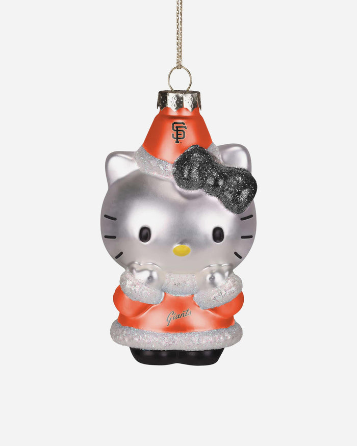 San Francisco Giants Hello Kitty® Glitter Ornament FOCO - FOCO.com