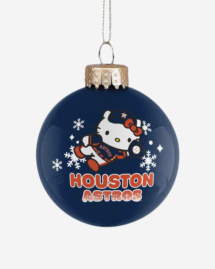 Houston Astros Hello Kitty® Glass Ball Ornament FOCO - FOCO.com