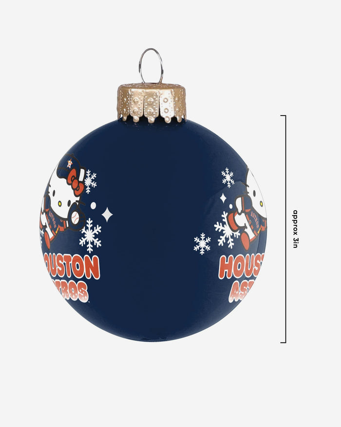 Houston Astros Hello Kitty® Glass Ball Ornament FOCO - FOCO.com