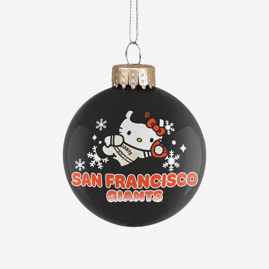 San Francisco Giants Hello Kitty® Glass Ball Ornament FOCO - FOCO.com