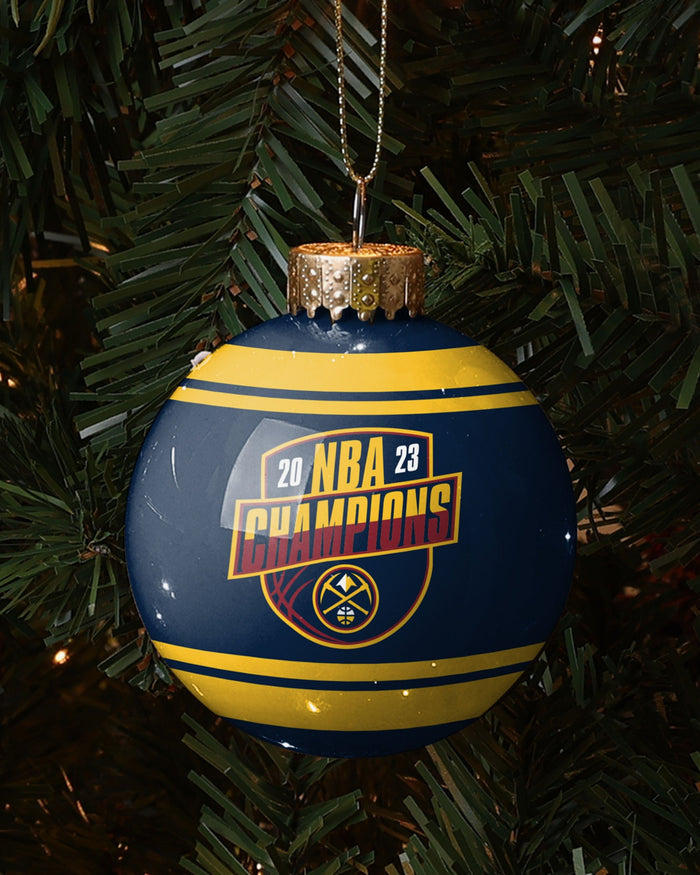 Denver Nuggets 2023 NBA Champions Glass Ball Ornament FOCO - FOCO.com