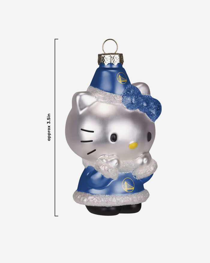 Golden State Warriors Hello Kitty® Glitter Ornament FOCO - FOCO.com