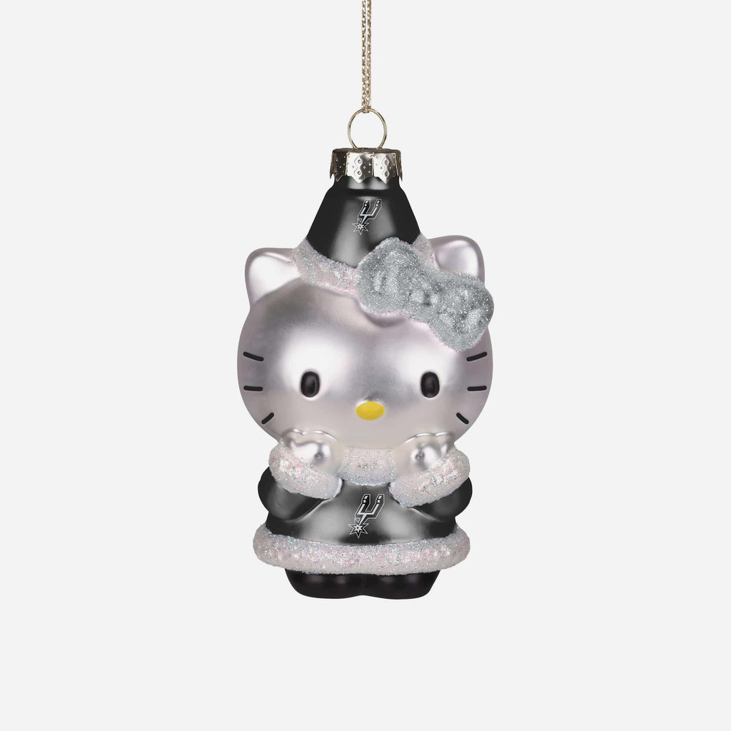 San Antonio Spurs Hello Kitty® Glitter Ornament FOCO - FOCO.com