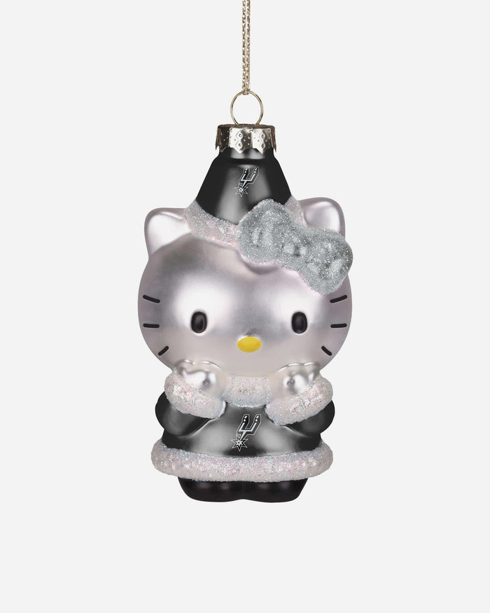 San Antonio Spurs Hello Kitty® Glitter Ornament FOCO - FOCO.com