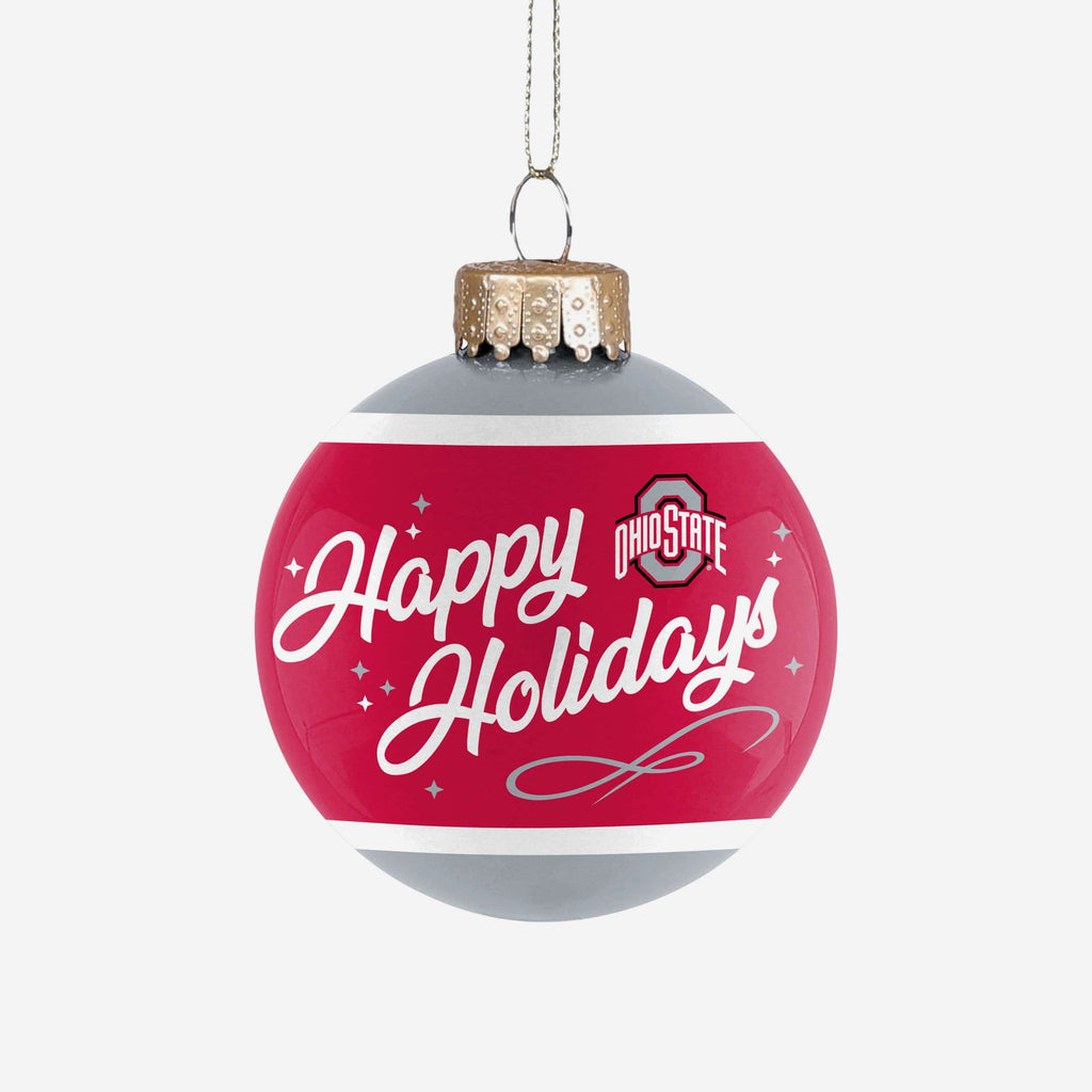 Ohio State Buckeyes 2024 Football National Champions Glass Ball Ornament FOCO - FOCO.com