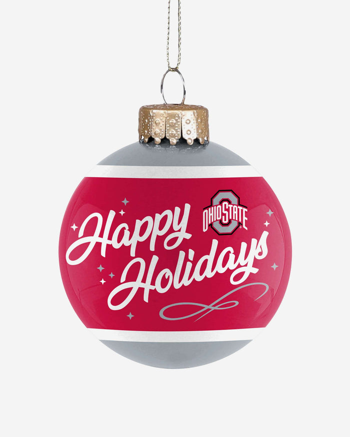 Ohio State Buckeyes 2024 Football National Champions Glass Ball Ornament FOCO - FOCO.com